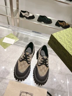 Alternative view of GUCCI Formal Shoes Canvas (Beige-Black) EU35-47 B50202606031164119