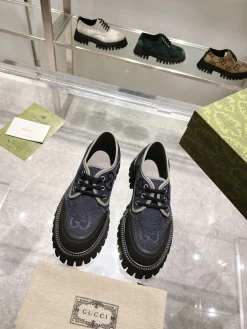 Alternative view of GUCCI Formal Shoes Canvas (Navy-Black) EU35-47 B50202606031166119