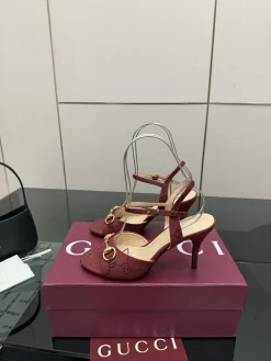 GUCCI Pumps & Heels Canvas (Burgundy) EU35-42 B70202606031182119