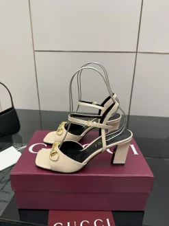 GUCCI Pumps & Heels Leather (Beige-Gold) EU35-42 B70202606031184119