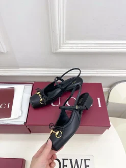 Alternative view of GUCCI Pumps & Heels Leather (Black-Gold) EU35-39 B90202606031193129