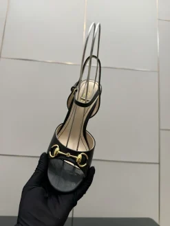 Alternative view of GUCCI Pumps & Heels Leather (Black-Gold) EU35-42 B70202606031185119