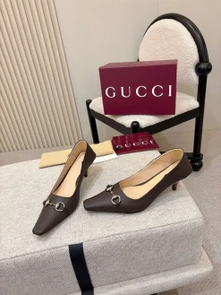 GUCCI Pumps & Heels Leather (Brown) EU35-41 B70202606031194119