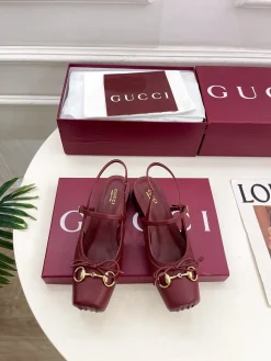 Alternative view of GUCCI Pumps & Heels Leather (Burgundy) EU35-41 B90202606031197129