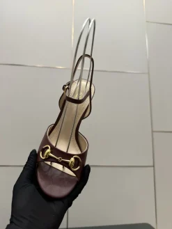 Alternative view of GUCCI Pumps & Heels Leather (Burgundy) EU35-42 B70202606031195119