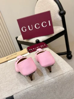 Alternative view of GUCCI Pumps & Heels Leather (Pink-Black) EU35-41 B70202606031196119