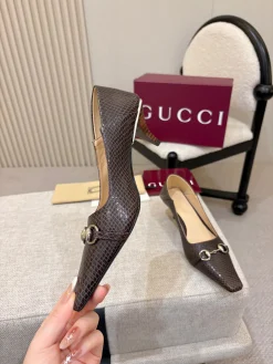 GUCCI Pumps & Heels Python Leather (Brown) EU35-41 B70202606031199119