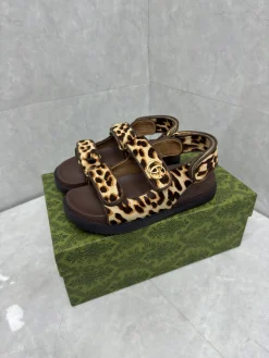 Alternative view of GUCCI Sandals & Mules Calf Hair (Brown-Black) EU36-42 B50202606031202119
