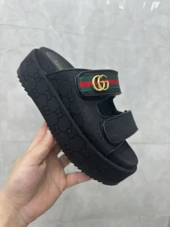 Alternative view of GUCCI Sandals & Mules Canvas (Black-Red-Green-Gold) EU35-44 B10202606033241109