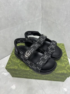 Alternative view of GUCCI Sandals & Mules Canvas (Black-Silver) EU36-42 B40202606031214109