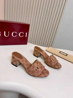 GUCCI Sandals & Mules Canvas (Brown) EU35-43 A8020260603120599