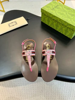 GUCCI Sandals & Mules Canvas-Leather (Pink-Brown-Red-Green-Silver) EU35-42 A5020260603121189