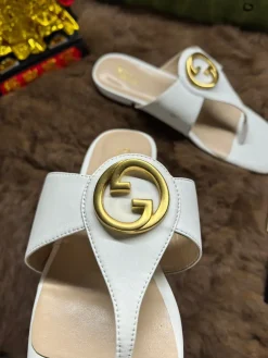 Alternative view of GUCCI Sandals & Mules Leather (Black-White-Brown) EU35-42 A5020260603122189