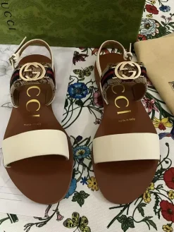 GUCCI Sandals & Mules Leather (Brown-White-Black-Burgundy) EU35-44 A5020260603122289
