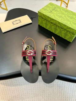 GUCCI Sandals & Mules Rubber (Black-Red-Green-Gold) EU35-42 A5020260603121089