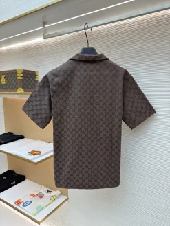 Alternative view of GUCCI Shirts & Polos Cotton (Brown) 44-50 B00202606130743109
