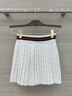 GUCCI Skirts & Dresses Knit (White-Red-Black) ONE SIZE D55202606010842179