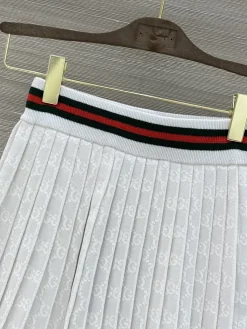 Alternative view of GUCCI Skirts & Dresses Knit (White-Red-Black) ONE SIZE D55202606010842179