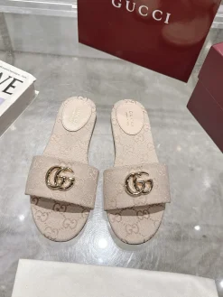 Alternative view of GUCCI Slides & Slippers Canvas (Beige) EU36-42 A7020260603122789