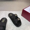 GUCCI Slides & Slippers Canvas (Black-Gold) EU36-42 B20202606031257109