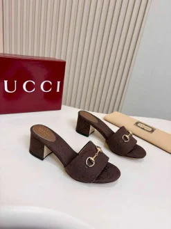 GUCCI Slides & Slippers Canvas (Brown) EU35-43 A8020260603123699