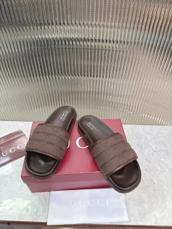 Alternative view of GUCCI Slides & Slippers Canvas-Rubber (Brown) EU36-47 A8020260603327599