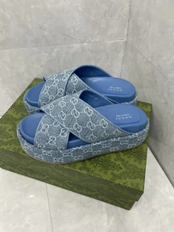 Alternative view of GUCCI Slides & Slippers Denim (Blue) EU35-44 A8020260603125199