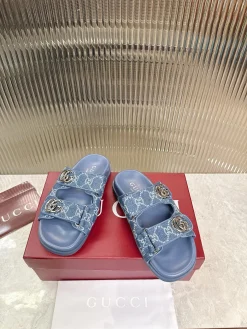 GUCCI Slides & Slippers Denim (Blue) EU36-42 B20202606031252109