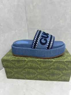 GUCCI Slides & Slippers Denim (Blue) EU36-44 B10202606031253109