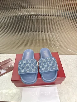 GUCCI Slides & Slippers Denim (Blue) EU36-47 A8020260603125499