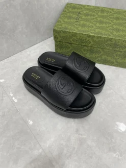 Alternative view of GUCCI Slides & Slippers Leather (Black) EU35-43 A8020260603126999