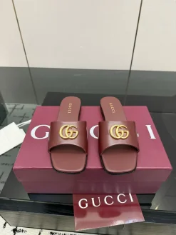 GUCCI Slides & Slippers Leather (Brown) EU35-42 B50202606031267119
