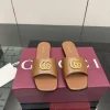 GUCCI Slides & Slippers Leather (Brown-Gold) EU35-42 B50202606031272119