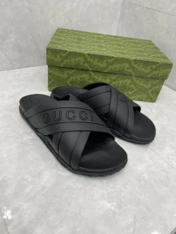 Alternative view of GUCCI Slides & Slippers Rubber (Black) EU36-46 A2020260603128779