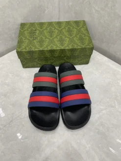 Alternative view of GUCCI Slides & Slippers Rubber (Black-Red-Blue-Green) EU36-46 A2020260603128979