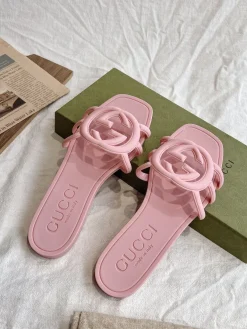 Alternative view of GUCCI Slides & Slippers Rubber (Pink) EU35-42 A0020260603129869