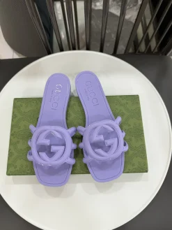 GUCCI Slides & Slippers Rubber (Purple) EU35-42 A0020260603129969