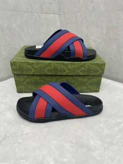GUCCI Slides & Slippers Rubber (Red-Blue-Black) EU36-46 A2020260603130079