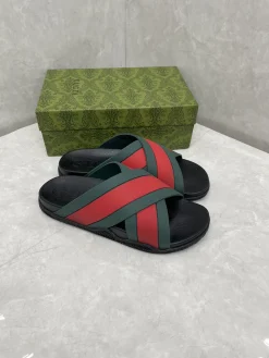 GUCCI Slides & Slippers Rubber (Red-Green-Black) EU36-46 A2020260603129179