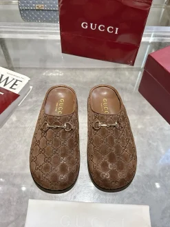 Alternative view of GUCCI Slides & Slippers Suede (Brown) EU36-42 A9020260603130499