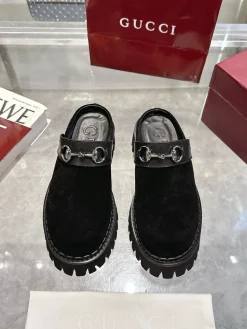Alternative view of GUCCI Slides & Slippers Suede-Leather (Black) EU36-42 B30202606031303109