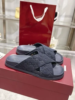 Alternative view of GUCCI Slides & Slippers Suede (Navy) EU36-47 A7020260603104089