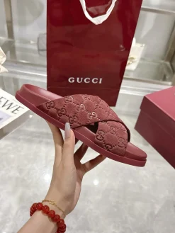 GUCCI Slides & Slippers Suede (Red) EU36-47 A7020260603103889