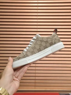 GUCCI Sneakers & Trainers Canvas (Beige-Brown-White) EU38-45 B0020260603133999