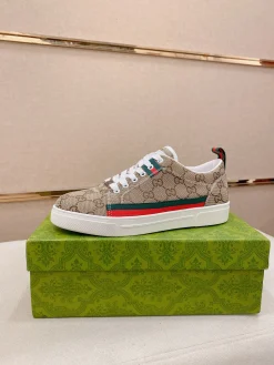 GUCCI Sneakers & Trainers Canvas (Beige-Red-Green) EU38-44 B0020260603134999