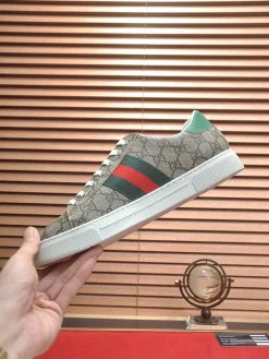 GUCCI Sneakers & Trainers Canvas (Beige-Red-Green-White) EU38-45 B10202606031358109