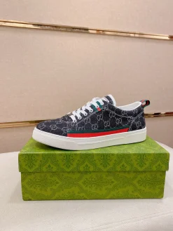 Alternative view of GUCCI Sneakers & Trainers Canvas (Black-Red-Green-White) EU38-44 B0020260603133499