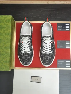 Alternative view of GUCCI Sneakers & Trainers Canvas (Black-White-Red-Green) EU38-45 B0020260603133699