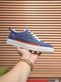 GUCCI Sneakers & Trainers Canvas (Blue-Red-Green-White) EU38-45 B0020260603133799