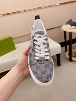 Alternative view of GUCCI Sneakers & Trainers Canvas (Blue-Red-Green-White) EU38-45 B0020260603133899